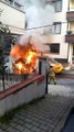 Son dakika haber | Çekmeköy'de korku dolu anlar: Araçlar alev aldı, evin camları patladı