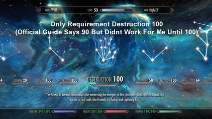 [Skyrim Walkthrough] Destruction Ritual Spell - How To Get Master Level Magic