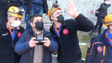 Aracın denize uçtuğu alanda karadan ve denizden çalışma başlatıldı