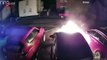 CCTV Captures Arsonist Accidentally Setting His Foot on Fire While Trying To Light Cars on Fire