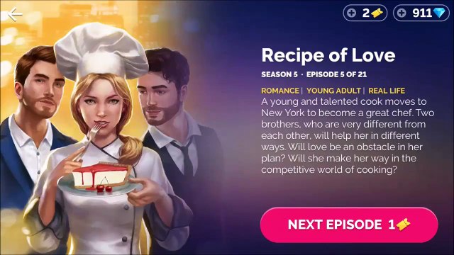 Recipe Of Love Season 5 Episode 5 (Diamond Choices) Journeys Interactive Series Walkthrough