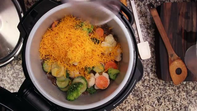 Cheesy Ground Beef & Rice Casserole ~Ninja Foodi Recipe