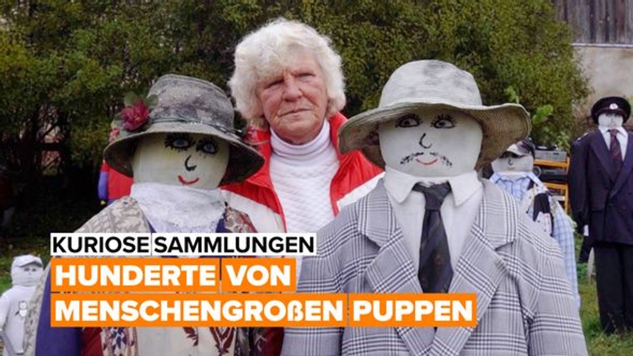 Kuriose sammlungen: hunderte von menschengroßen puppen