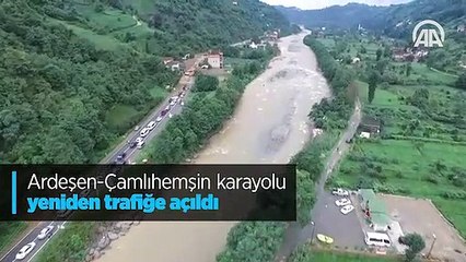 Скачать видео: Ardeşen-Çamlıhemşin karayolu yeniden trafiğe açıldı