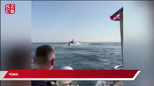 Yunan gemisine Türk Sahil Güvenliği'nden müdahale