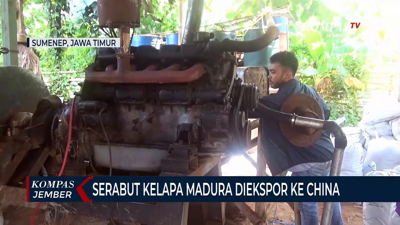 Serabut Kelapa Madura Diekspor ke China untuk Bahan Matras dan Jok Mobil