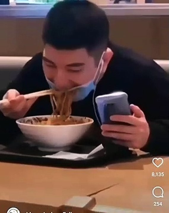 HE IS SO HUNGRY!