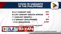 4,751 kaso ng iba't ibang COVID-19 variants sa bansa, naitala ng Philippine Genome Center