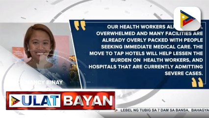 Download Video: Sen. Binay, suportado ang rekomendasyon ng Philippine College of Physicians na gawing temporary hospital facilities ang ilang hotels