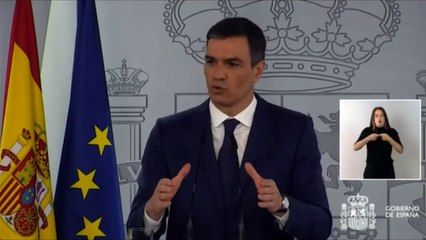 Sánchez: "El objetivo del Gobierno es no prorrogar el estado de alarma cuando venza el 9 de mayo"