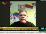Federación Bolivariana de Construcción y Cemento reactivará obras paralizadas por transaccionales