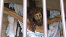 El Cristo del Buen Viaje, en Pontevedra, rinde homenaje a las víctimas de la pandemia