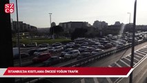 İstanbul’da kısıtlama öncesi yoğun trafik