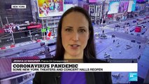 Coronavirus pandemic: Some New York theaters and concert hall reopen