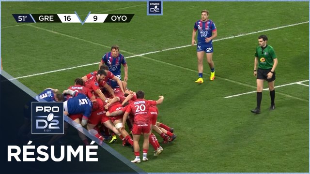PRO D2 - Résumé FC Grenoble Rugby-Oyonnax Rugby: 33-26 - J25 - Saison 2020/2021