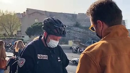 Marseille : Contrôle de police au niveau du quartier Saint Victor
