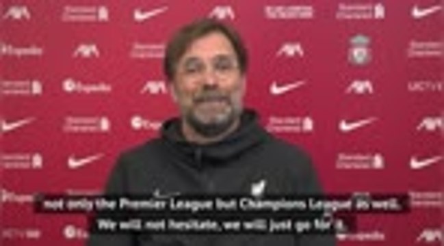 Klopp urges Liverpool players to rise to top-four challenge