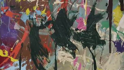 Una pareja pinta por error sobre una obra de expresionismo de 500.000 dólares