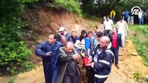 Ordu’daki şiddetli yağış sonrası heyelan altında kalanlar kurtarıldı