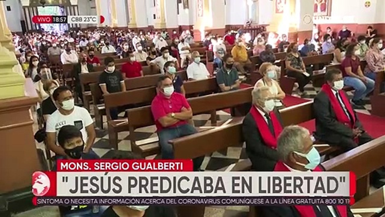 Monseñor Gualberti reflexiona sobre la vida tiempos difíciles