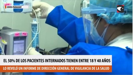 El 50% de los pacientes internados tienen entre 18 y 40 años