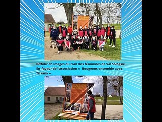Un nouveau livre : participations des féminines de  Jargeau, u Trail de  Bou