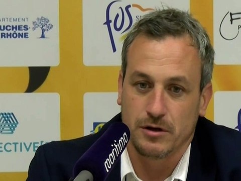 Remi Giuitta après la victoire de Fos Provence Basket contre Evreux