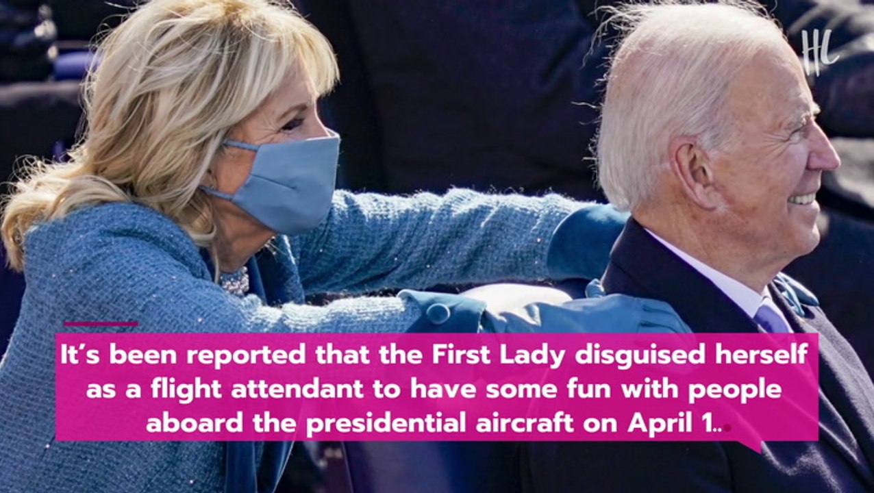 Jill Biden Dresses As A Flight Attendant To Play Hilarious April Fools Prank On Air Force