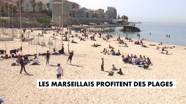 Les Marseillais profitent des plages