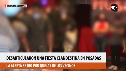 desarticularon una fiesta clandestina en Posadas