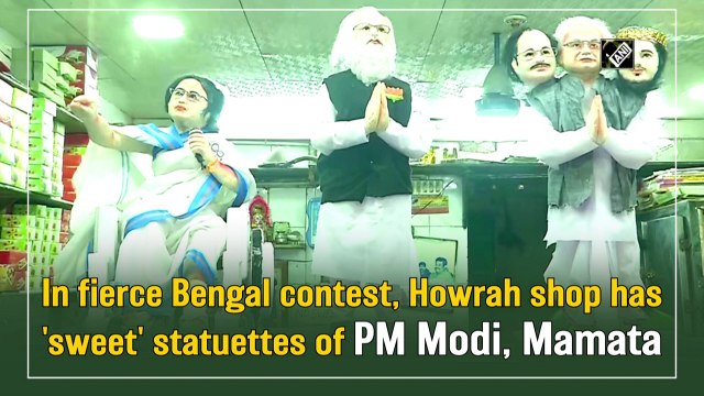 Bengal Assembly polls: Howrah shop has 'sweet' statuettes of PM Narendra Modi, CM Mamata Banerjee