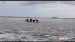tn7 Salvavidas rescatan mujer arrastrada por la corriente en Playa ventanas 020421