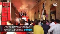 Osmanlı yadigarı Kayseri Çarşısı'nda yangın