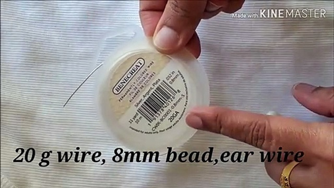 Diy Earrings/Simple And Easy Wire Wrapped Earrings/How To Make Wire Earring/Handmade Jewelry