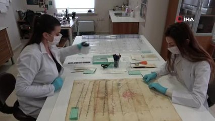 Tesadüfen bulunan padişah fermanının restorasyonu tamamlandı