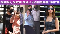 Cautious Kareena Does Not Remove Mask, Aaryan Khan Visits A Clinic, Vaani Kapoor At Private Airport