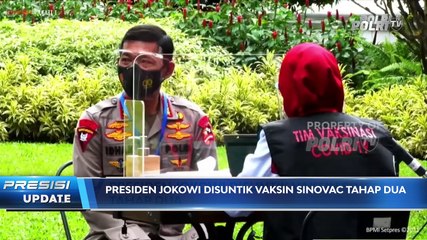 Presisi Update - Jokowi Targetkan 1 Juta Orang Divaksin Covid-19 Setiap hari
