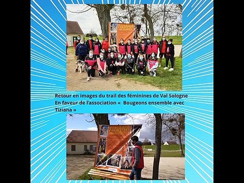 Un nouveau livre : participations des féminines Val Sologne (Entente de Jargeau, USTV et Sandillon) au trail de Bou pour soutenir l'association à Bou (t) de souffle pour Tizaina