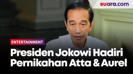 Momen Kedatangan Presiden Jokowi Jadi Saksi di Pernikahan Atta dan Aurel