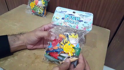 Unboxing and Review of Fish World sea animal pay set for kids
