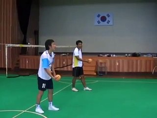 Sepak Takraw Roll Spike