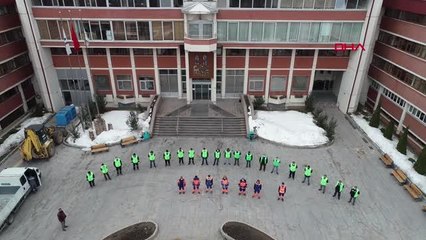 Kısıtlamada Erzurum'daki cadde ve sokaklar yıkandı