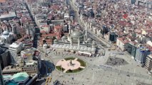 Kısıtlamada Taksim meydanı turistlere kaldı