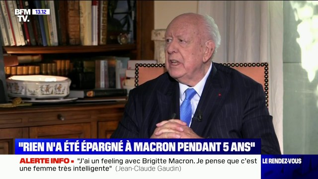 Jean-Claude Gaudin sur Emmanuel Macron: Rien ne lui a été épargné pendant 5 ans (...) De ce côté-là, j'ai de la sympathie pour lui