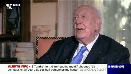 Jean-Claude Gaudin sur la rue d’Aubagne : "La compassion à l’égard de ces 8 personnes ça me hante aujourd’hui"