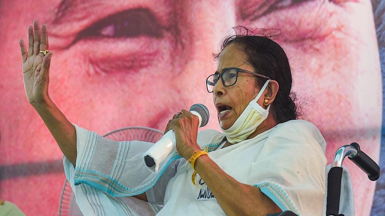 Who forced Mamata Banerjee to do religious politics?