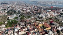 İstanbul'da Boş Kalan Tarihi Meydanlar Drone İle Havadan Görüntülendi