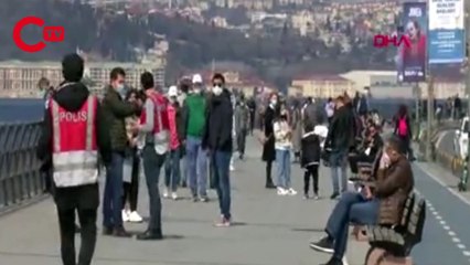 ÜSKÜDAR SAHİLİ'NDE TURİST YOĞUNLUĞU