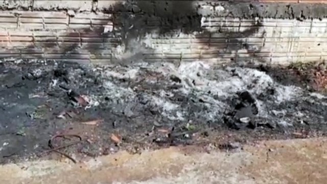 Banco de veículo pega fogo e Bombeiros são chamados até a marginal da PRc-467, no São Cristóvão