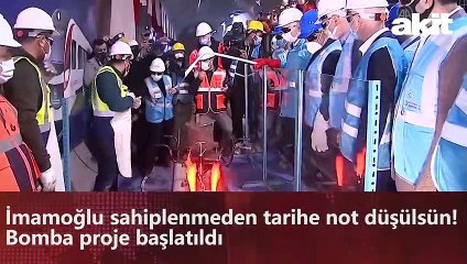 İmamoğlu sahiplenmeden tarihe not düşülsün! Bomba proje başlatıldı
